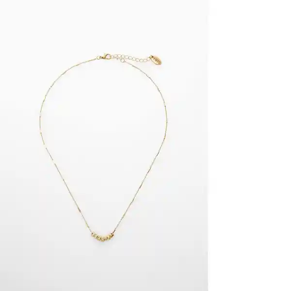 Collar Gerti Oro Talla 99 Mujer Mango