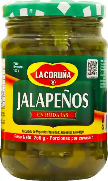 La Coruña Jalapeño en Rodajas