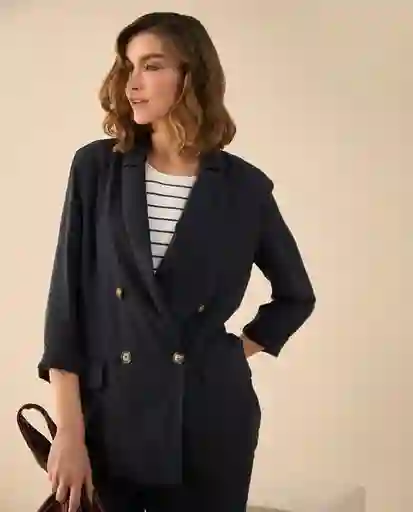 Chaqueta Azul Náutico Oscuro Talla M 421G010 Esprit