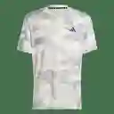 Adidas Camiseta Camo Aop Hombre Blanco Talla Ref: IW8492