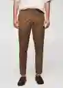 Pantalón Trevi Tabaco Talla 46 Hombre Mango