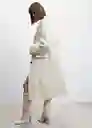 Abrigo Mua Crudo Talla 18 Mujer Mango