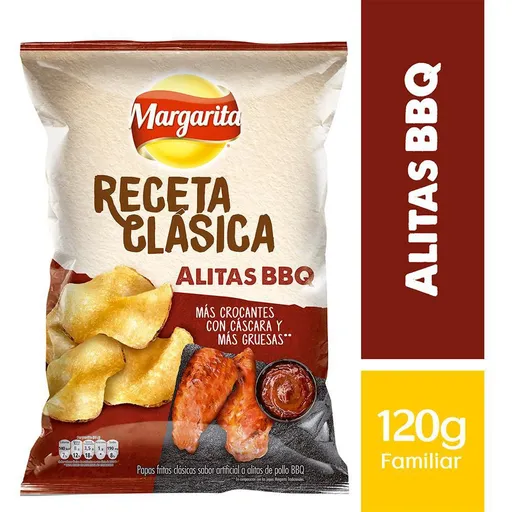 Margarita Papas Fritas Sabor Alitas BBQ Receta Clásica