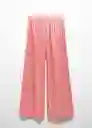 Pantalón Amira-A Rosa Talla S Mujer Mango