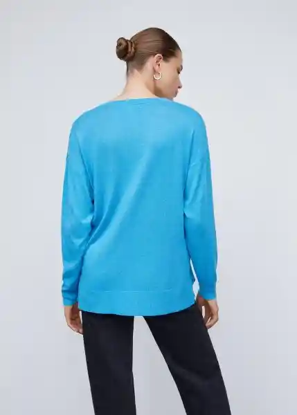 Jersey Lombia Azul Talla L Mujer Mango