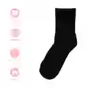 Medias Deportivas Crew Para Hombre Serie Blanco y Negro Miniso