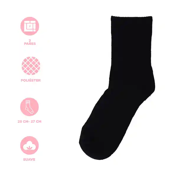 Medias Deportivas Crew Para Hombre Serie Blanco y Negro Miniso