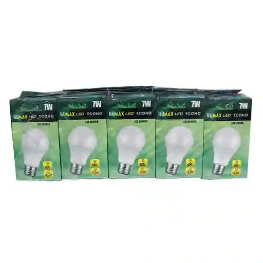 Ilumax Pack Bombillo Led Bulb Ecológico 7W E27 20000H