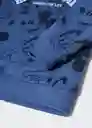 Buzo Sudadera Mhappy Azul Talla 70 Niños Mango