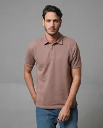 Camiseta Polo Hombre Café Talla M 193G020_CAF181314 Rifle