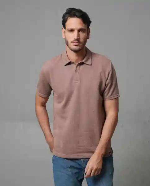Camiseta Polo Hombre Café Talla M 193G020_CAF181314 Rifle