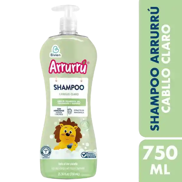 Arrurrú Shampoo Bebé para Cabello Claro 