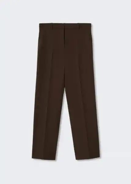 Pantalón Lupe Chocolate Talla 46 Mujer Mango