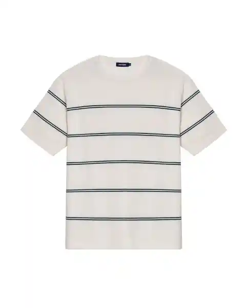 Camiseta Manga Corta Crudo Porcelana Claro Talla XL Chevignon