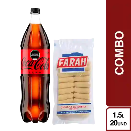 Combo Coca-Cola Zero + Farah Deditos de Queso