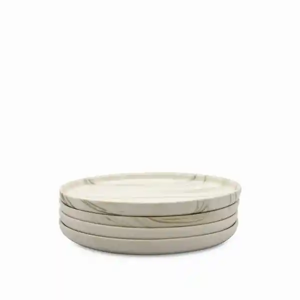 Set Plato Principal Mármol Cuarcita 26 cm Ambiente Gourmet