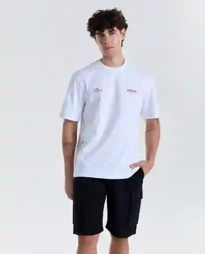 Camiseta Hombre Blanco Talla L 849G008_BLA110601 Americanino