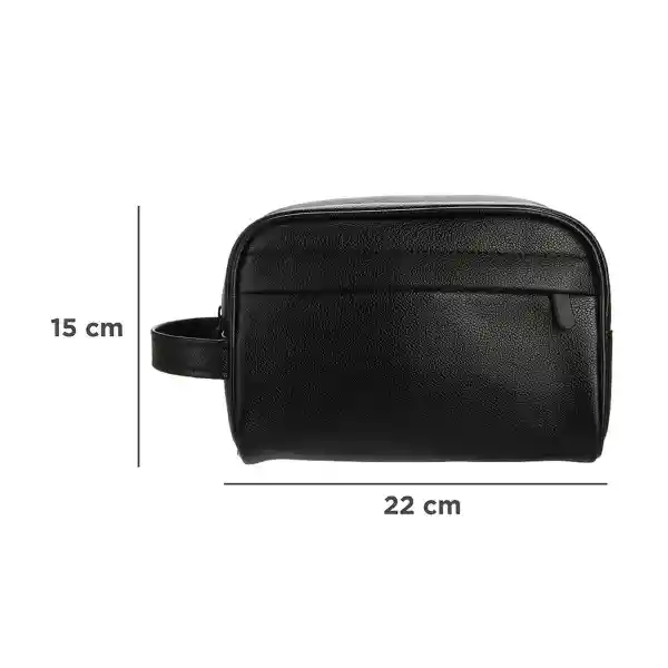 Cosmetiquera Tipo Piel Negro Miniso