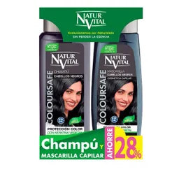 Natur Vital Shampoo Cabello Negro + Mascarilla