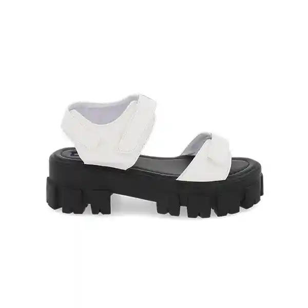 Sandalias Plataforma Marbella Blanco Talla 38