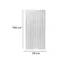Toalla de Baño Polar Rayada Gris Miniso