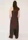 Pantalón Grace Chocolate Talla 38 Mujer Mango