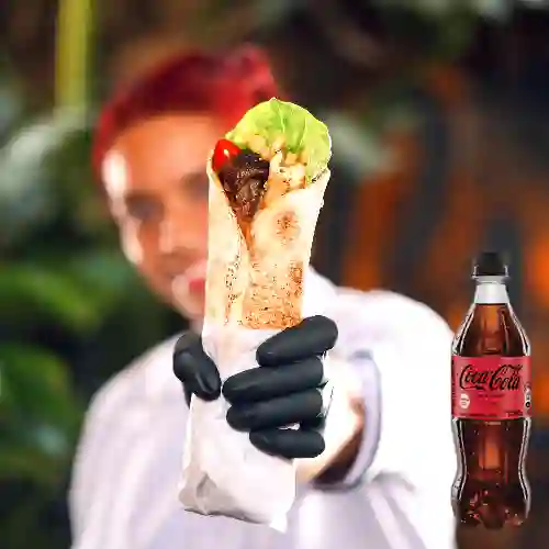 Combo Kebab Pollo + Coca Cola Sin Azúcar 600ML