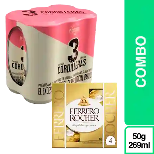 Combo Valentine's Day + 3 Cordi Ros 269 mL x 6 + Ferrero Rocher 50 g