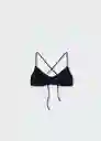 Top Bikini Simos Negro Talla S Mujer Mango