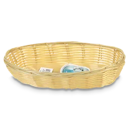 Aro Cesta Plástica Tipo Rattan Ovalada 23 X 10 Cm