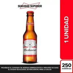 Cerveza Budweiser - Botella 250 Ml X1