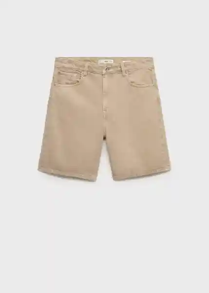 Bermuda Jarod Piedra Talla 42 Hombre Mango