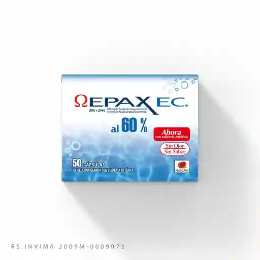 Epax Ec Cápsulas al 60 % (390 mg/ 330 mg)