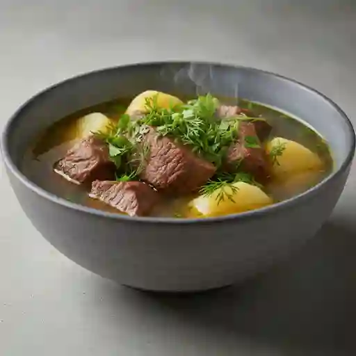 Caldo de Costilla con Huevos al Gusto