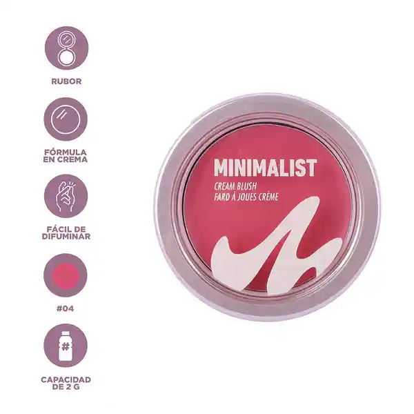 Rubor en Crema Serie Minimalist 04 Miniso