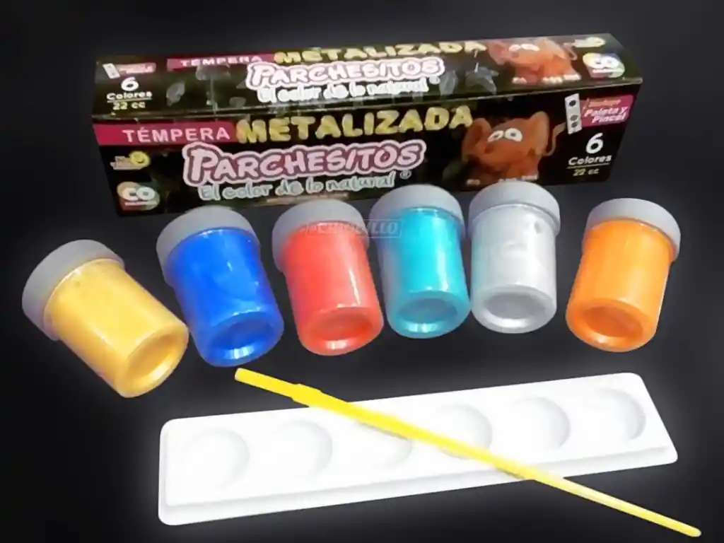 Parchesitos Tempera Metalizadas
