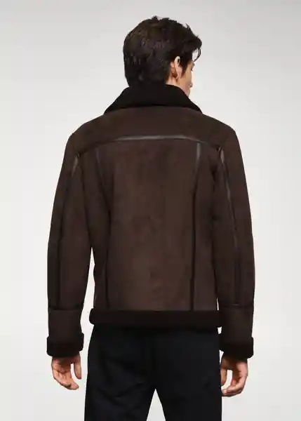 Chaqueta Cabo Chocolate Talla M Hombre Mango