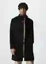 Abrigo Funnel Negro Talla XL Hombre Mango