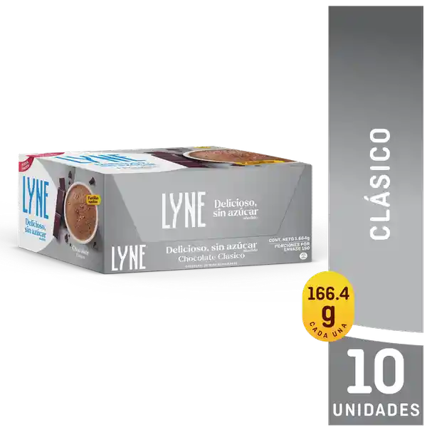 Choco Lyne Chocolate Clasico Sin Azucar 166.4 g