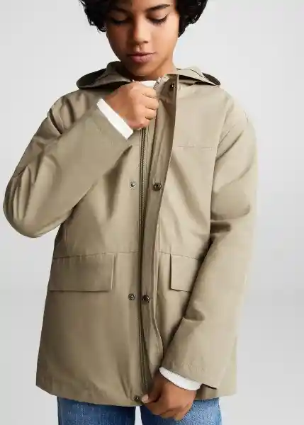 Abrigo Parka Sergio Topo Talla 13 Niños Mango