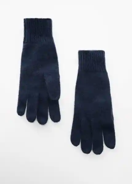 Guantes Perla Navy Talla 99 Mujer Mango