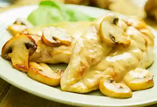 Pechuga, Queso y Champiñones