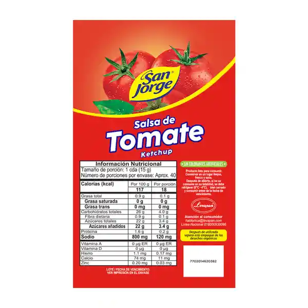 Salsa de Tomate San Jorge Doypack x 600gr