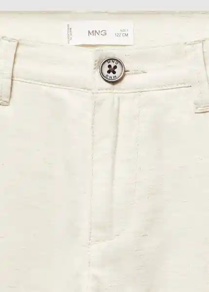 Pantalón Nico Beige Talla 10 Niños Mango