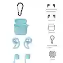 Miniso Kit de Accesorios Para Airpods Estuche Protector Azul