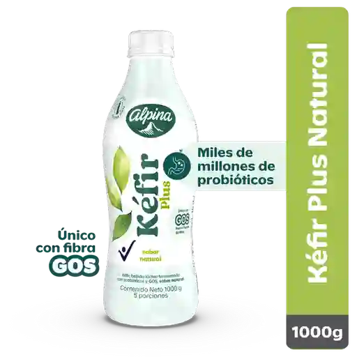 Kéfir Bebida Láctea Plus Alpina Sabor Natural 1000 g