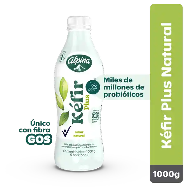 Kéfir Bebida Láctea Plus Alpina Sabor Natural 1000 g