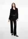 Blazer Americana Sequinb Negro Talla 21 Teen Niñas Mango