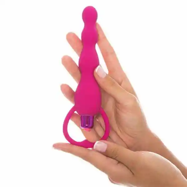 Secretos Vibrador Anal Con Bolitas 14.5 cm