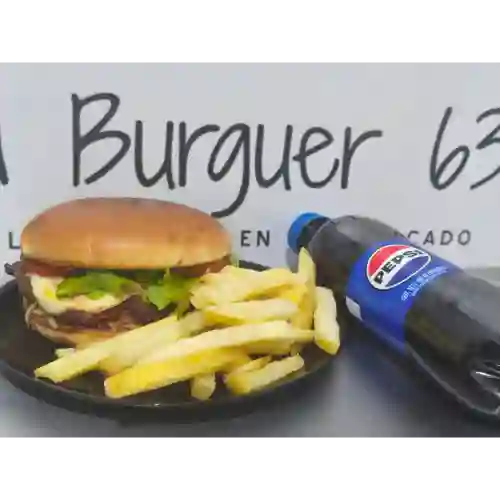 Hamburguesa Panda Sencilla en Combo